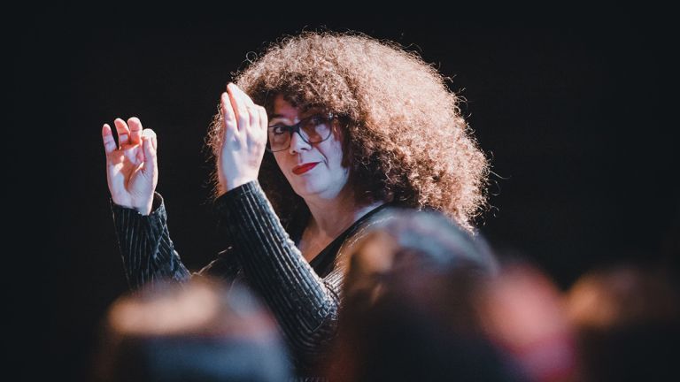 Choral conductor Valerie Sainte-Agathe