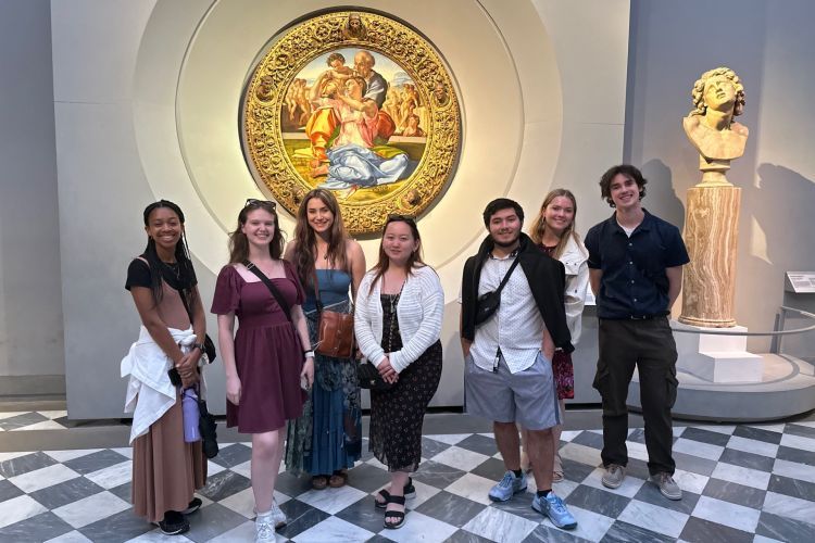 Eight students are spending their summer immersed in an intense Italian language program.