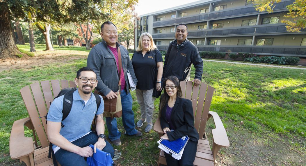 students on Sacramento campus