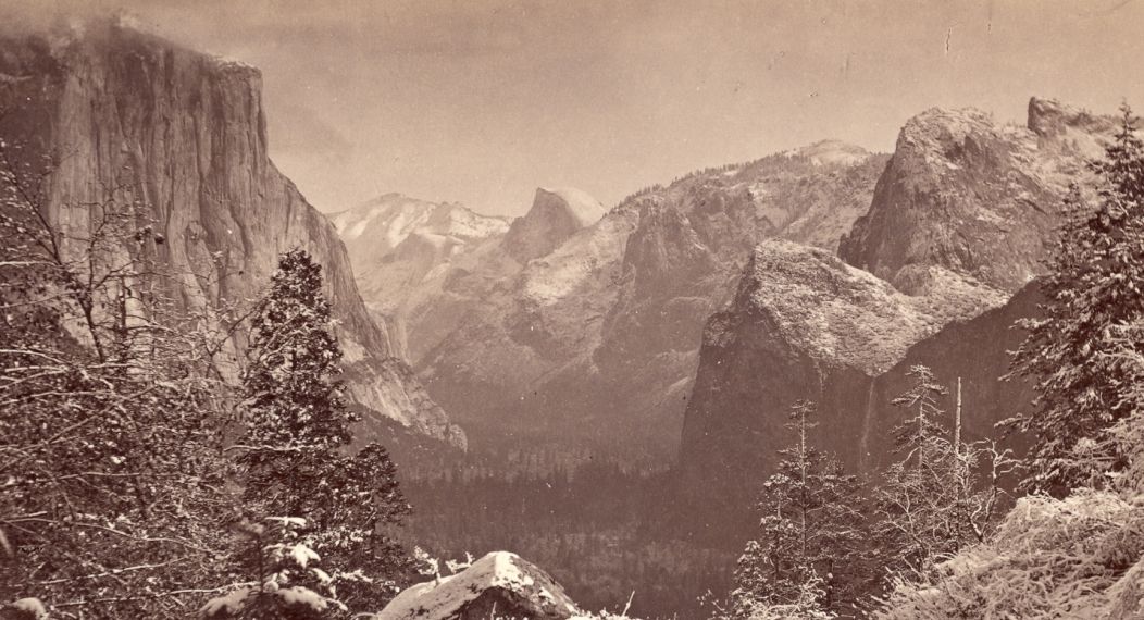 a sepia photo of Half Dome