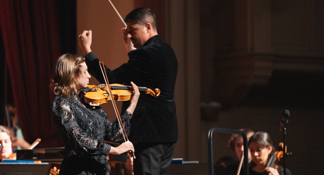 Violinist Emma Northcutt, 2023 Conservatory Concerto Competition winner